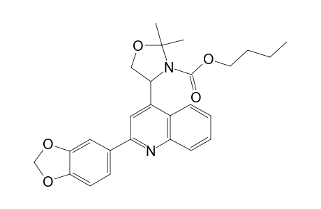 3-Butoxycarbonyl-2,2,dimethyl-4-[2-(3,4-methylenedioxyphenyl)quinolin-41-yl]oxazolidine