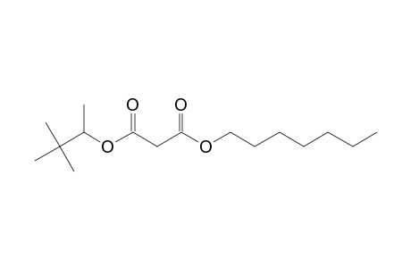 Malonic acid, 3,3-dimethylbut-2-yl heptyl ester