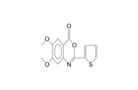 2-(2-thienyl)-4-oxo-6,7-dimethoxy-4H-benzo[d](1,3-oxazine)