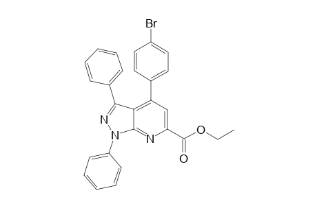 Ethyl-4-(4-bromophenyl)-1,3-diphenyl-1H-pyrazolo[3,4-b]pyridine-6-carboxylate