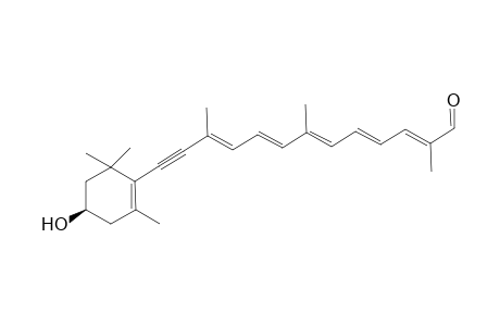(2E,4E,6E,8E,10E)-13-[(4R)-4-hydroxy-2,6,6-trimethyl-1-cyclohexenyl]-2,7,11-trimethyltrideca-2,4,6,8,10-pentaen-12-ynal