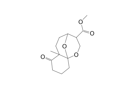 6-Methyl-5-oxo-12,13-dioxa-tricyclo[7.3.1.0(1,6)]tridecane-10-carboxylic acid, methyl ester