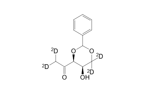 D-threo-2-Pentulose-1,1,5-C-D3-1-O-d, 1-deoxy-3,5-O-(phenylmethylene)-