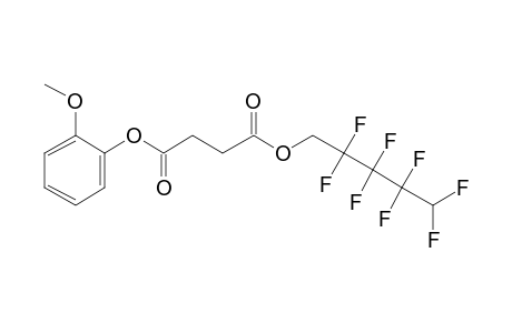 Succinic acid, 2,2,3,3,4,4,5,5-octafluoropentyl 2-methoxyphenyl ester