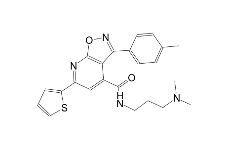 isoxazolo[5,4-b]pyridine-4-carboxamide, N-[3-(dimethylamino)propyl]-3-(4-methylphenyl)-6-(2-thienyl)-