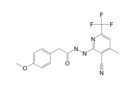 N'-[3-cyano-4-methyl-6-(trifluoromethyl)pyridin-2-yl]-2-(4-methoxyphenyl)acetohydrazide