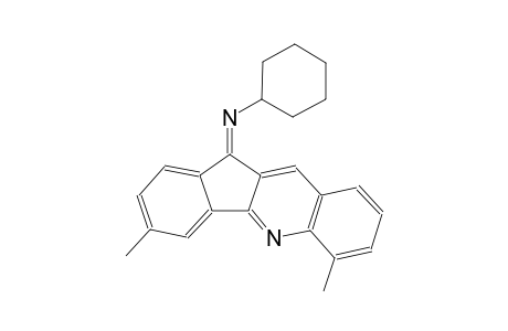 cyclohexanamine, N-[(11Z)-3,6-dimethyl-11H-indeno[1,2-b]quinolin-11-ylidene]-