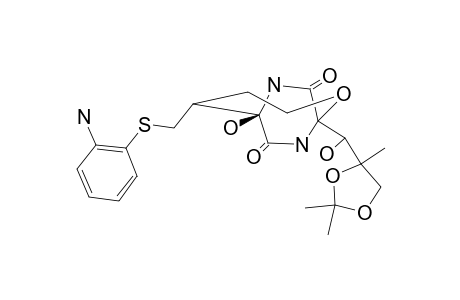 5A-(2-AMINOPHENYL-SULFANYL)-DIHYDROBICYCLOMYCIN-2',3'-ACETONIDE;MAJOR-DIASTEREOMER
