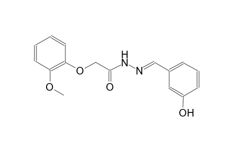 N'-[(E)-(3-hydroxyphenyl)methylidene]-2-(2-methoxyphenoxy)acetohydrazide