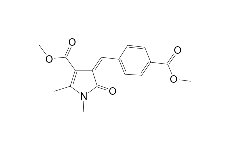 (4Z)-4-(4-carbomethoxybenzylidene)-5-keto-1,2-dimethyl-2-pyrroline-3-carboxylic acid methyl ester