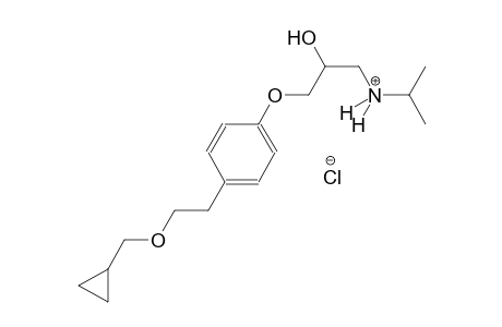 1-propanaminium, 3-[4-[2-(cyclopropylmethoxy)ethyl]phenoxy]-2-hydroxy-N-(1-methylethyl)-, chloride, (2R)-