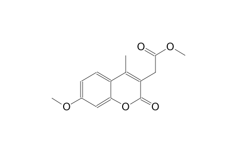 2H-1-benzopyran-3-acetic acid, 7-methoxy-4-methyl-2-oxo-, methyl ester
