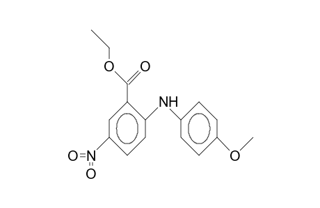 2-(4-Methoxy-anilino)-5-nitro-benzoic acid, ethyl ester