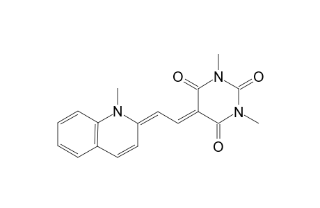 1,3-Dimethyl-5-[(2E)-2-(1-methyl-2(1H)-quinolinylidene)ethylidene]-2,4,6(1H,3H,5H)-pyrimidinetrione
