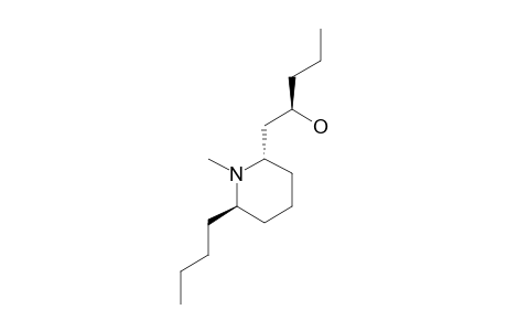 (+/-)-6S*-BUTYL-2R*-(2'R*-HYDROXYPENTYL)-1-METHYLPIPERIDINE