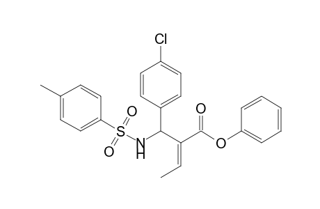 (E)-2-[(4-Chlorophenyl)(toluene-4-sulfonylamino)methyl]but-2-enoic acid phenyl ester