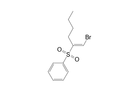 (E)-1-Bromo-2-(benzenesulfonyl)hex-1-ene