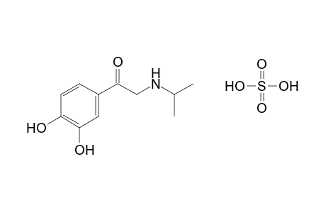 3',4'-dihydroxy-2-(isopropylamino)acetophenone, sulfate (1:1) (salt)