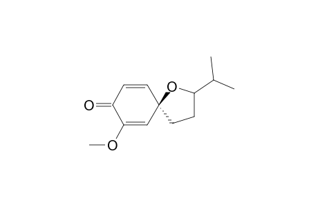 (+/-)-7-METHOXY-2-ISOPROPYL-1-OXASPIRO-[4,5]-DECA-6,9-DIENE-8-ONE;MINOR-ISOMER
