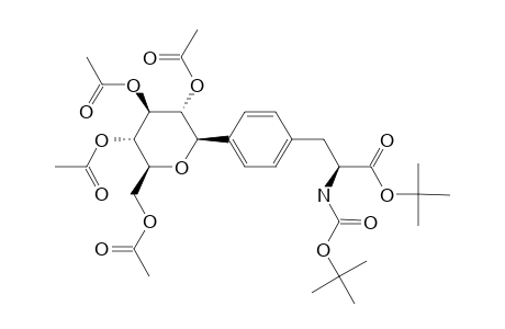 N-[(1,1-DIMETHYLETHOXY)-CARBONYL]-4-(2,3,4,6-TETRA-O-ACETYL-BETA-D-GLUCOPYRANOSYL)-L-PHENYLALANINE-1,1-DIMETHYLETHYLESTER