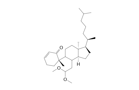 5,6-Secocholest-2-en-1-one, 6,6-dimethoxy-, (10.alpha.)-