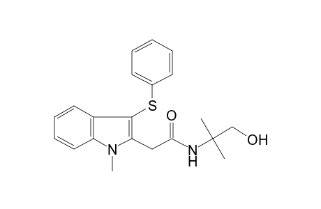 N-(2-Hydroxy-1,1-dimethylethyl)-2-[1-methyl-3-(phenylsulfanyl)-1H-indol-2-yl]acetamide