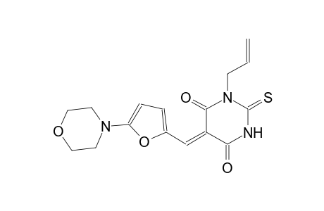 (5Z)-1-allyl-5-{[5-(4-morpholinyl)-2-furyl]methylene}-2-thioxodihydro-4,6(1H,5H)-pyrimidinedione