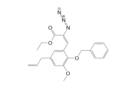 2-Propenoic acid, 2-azido-3-[3-methoxy-2-(phenylmethoxy)-5-(2-propenyl)phenyl]-, ethyl ester