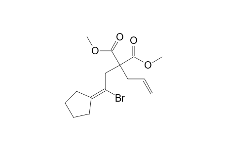 Dimethyl allyl-2-bromo-2-cyclopentylideneethylmalonate