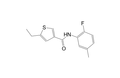5-ethyl-N-(2-fluoro-5-methylphenyl)-3-thiophenecarboxamide
