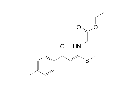 Ethyl 2-{[(E)-3-(4-methylphenyl)-1(methylsulfanyl)-3-oxo-1-propenyl]amino}acetate