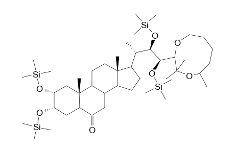 (22R,23S)-2.alpha.,3.alpha.,22,23-ITetrahydroxy-24,25-hexane-1,5-diyldioxy-5.alpha.-cholestan-6-one tetra(trimethylsilyl ether) dev.