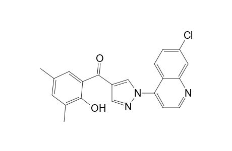 1-(7-Chloroquinolin-4-yl)-4-(2-hydroxy-3,5-dimethylbenzoyl)-1H-pyrazole