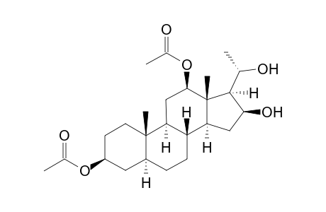 Acetic acid (3S,5S,8R,9S,10S,12R,13S,14S,16S,17S)-12-acetoxy-16-hydroxy-17-((S)-1-hydroxy-ethyl)-10,13-dimethyl-hexadecahydro-cyclopenta[a]phenanthren-3-yl ester