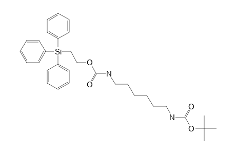 N-2-(TRIPHENYLSILYL)-ETHOXYCARBONYL-N'-TERT.-BUTOXYCARBONYL-1,6-DIAMINOHEXANE