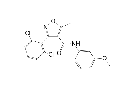 3-(2,6-dichlorophenyl)-N-(3-methoxyphenyl)-5-methyl-4-isoxazolecarboxamide