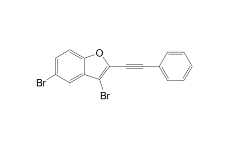 3,5-bis(bromanyl)-2-(2-phenylethynyl)-1-benzofuran