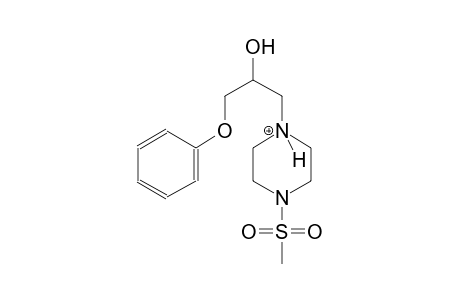 1-(2-hydroxy-3-phenoxypropyl)-4-(methylsulfonyl)piperazin-1-ium