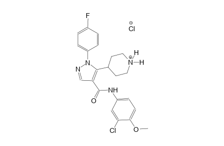 piperidinium, 4-[4-[[(3-chloro-4-methoxyphenyl)amino]carbonyl]-1-(4-fluorophenyl)-1H-pyrazol-5-yl]-, chloride