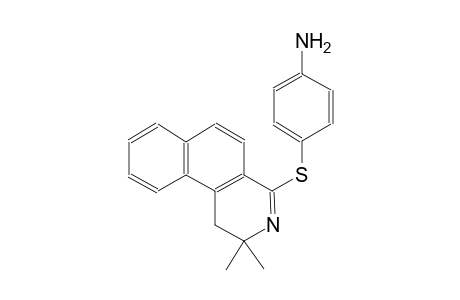 benzenamine, 4-[(1,2-dihydro-2,2-dimethylbenz[f]isoquinolin-4-yl)thio]-
