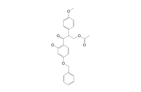 (+)-3-ACETOXY-1-(2-HYDROXY-4-BENZYLOXYPHENYL)-2-(4-METHOXYPHENYL)-PROPANONE