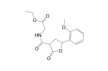 Acetic acid, 2-[5-(2-methoxyphenyl)-2-oxo-3-tetrahydrofuroylamino]-, ethyl ester