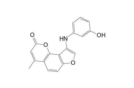 9-(3-Hydroxyanilino)-4-methyl-2H-furo[2,3-H]chromen-2-one