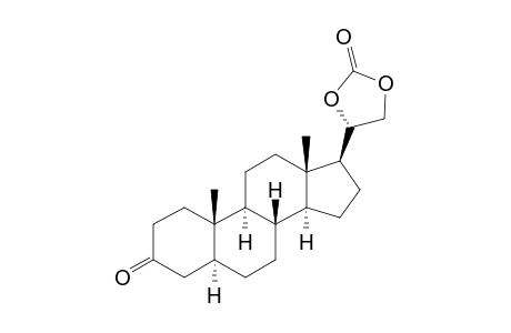 20β,21-dihydroxy-5α-pregnan-3-one, cyclic carbonate