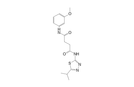 N~1~-(5-isopropyl-1,3,4-thiadiazol-2-yl)-N~4~-(3-methoxyphenyl)succinamide