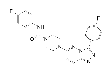 1-piperazinecarboxamide, N-(4-fluorophenyl)-4-[3-(4-fluorophenyl)[1,2,4]triazolo[4,3-b]pyridazin-6-yl]-