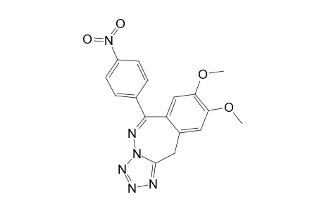 8,9-DIMETHOXY-6-(4'-NITROPHENYL)-11H-TETRAZOLO-[1,5-C]-[2,3]-BENZODIAZEPINE