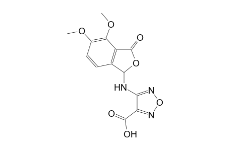 4-[(4,5-dimethoxy-3-oxo-1,3-dihydro-2-benzofuran-1-yl)amino]-1,2,5-oxadiazole-3-carboxylic acid