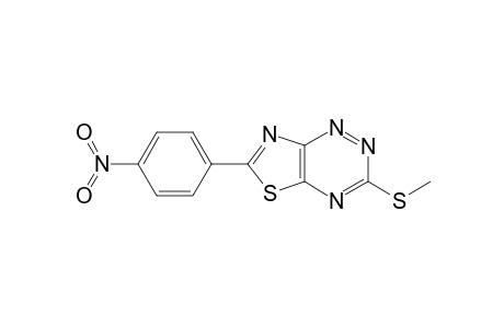 Thiazolo[5,4-e]-1,2,4-triazine, 3-(methylthio)-6-(4-nitrophenyl)-