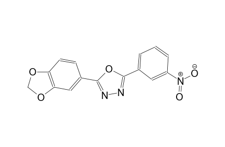 2-(1,3-benzodioxol-5-yl)-5-(3-nitrophenyl)-1,3,4-oxadiazole